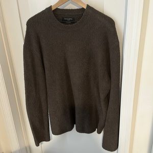 Alllsaints crew sweater brown